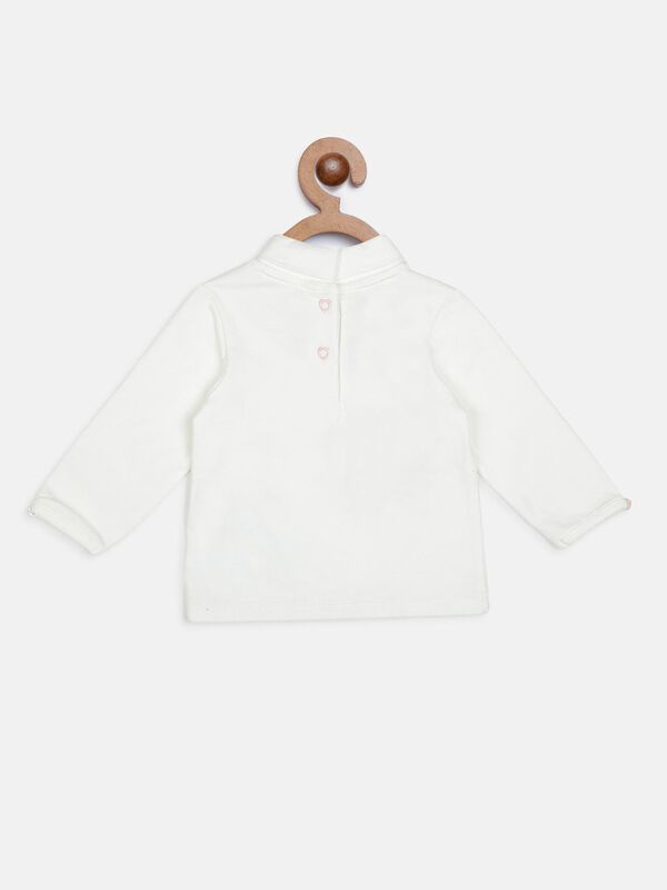 Turtle Neck Knitted T-Shirt With Print image number 1